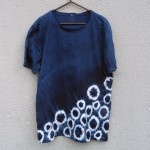 Indigo Dyed Shibori T-Shirt