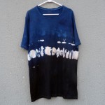 Indigo Dyed Shibori T-Shirt