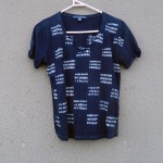 Indigo Dyed Shibori T-Shirt