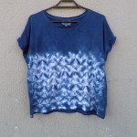 Indigo Dyed Shibori T-Shirt