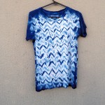 Indigo Dyed Shibori T-Shirt