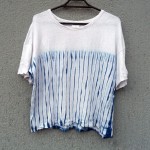 Indigo Dyed Shibori T-Shirt