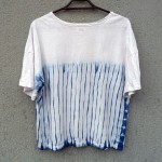 Indigo Dyed Shibori T-Shirt