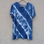 Indigo Dyed Shibori T-Shirt