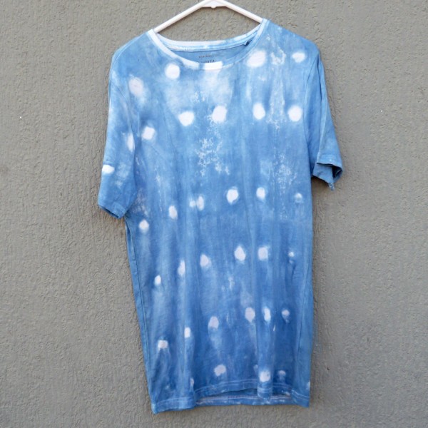 Indigo Dyed Shibori T-Shirt