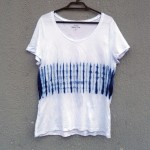 Indigo Dyed Shibori T-Shirt