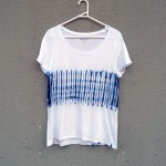 Indigo Dyed Shibori T-Shirt