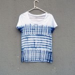 Indigo Dyed Shibori T-Shirt