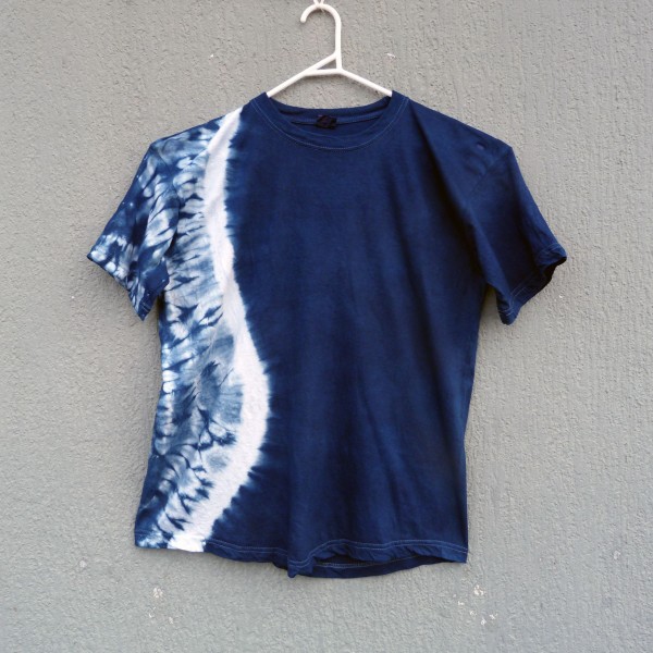 Indigo Dyed Shibori T-Shirt