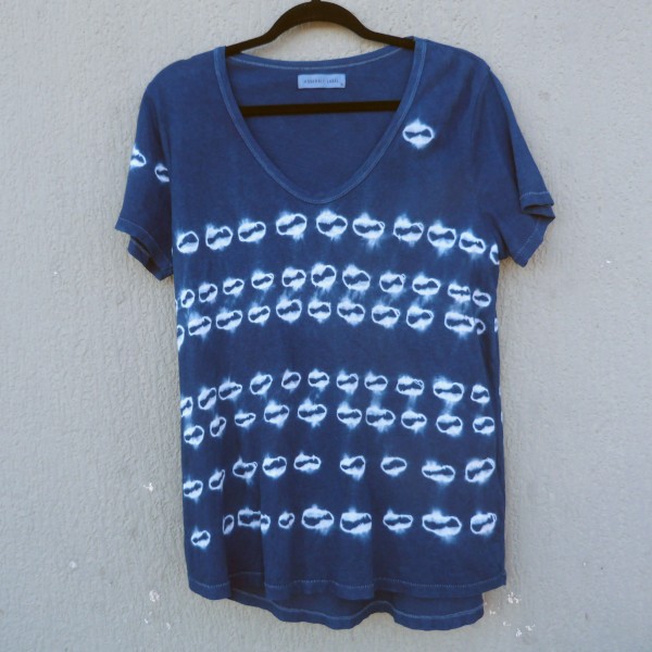 Indigo Dyed Shibori T-Shirt