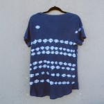 Indigo Dyed Shibori T-Shirt