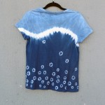 Indigo Dyed Shibori T-Shirt