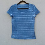 Indigo Dyed Shibori T-Shirt