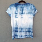 Indigo Dyed Shibori T-Shirt