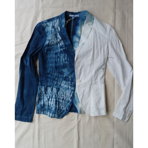 UniQlo Indigo Hand Dyed Shibori Jacket 3