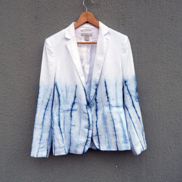 H&M Indigo Dyed Shibori Jacket 12