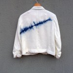 Hot Options Indigo Dyed Shibori Linen Jacket 14