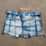 Indigo Dyed Shibori Denim Shorts11