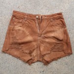 Cutch Dyed Shibori Denim Shorts 13