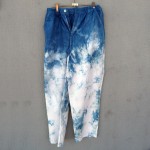 Indigo Dyed Shibori Pair of Jeans 1