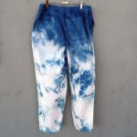 Indigo Dyed Shibori Pair of Jeans 1