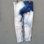 Indigo Dyed Shibori Pair of Jeans 2