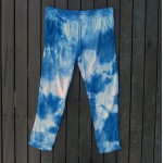 Indigo Dyed Shibori Tiger Lily Casual Pants 11