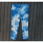 Indigo Dyed Shibori Tiger Lily Casual Pants 11