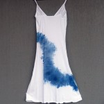 Long Dress Size S Organic Cotton Indigo Dyed Shibori 04