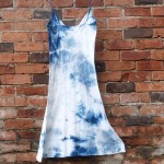 Long Dress Size S Organic Cotton Indigo Dyed Shibori 14