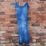 Long Dress Size M Organic Cotton Indigo Dyed Shibori 20