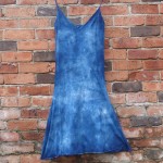 Long Dress Size M Organic Cotton Indigo Dyed Shibori 20