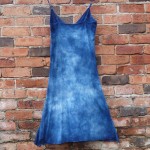 Long Dress Size M Organic Cotton Indigo Dyed Shibori 20