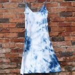 Long Dress Size L Organic Cotton Indigo Dyed Shibori 21