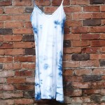 Long Dress Size L Organic Cotton Indigo Dyed Shibori 22