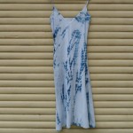 Long Dress Size S Organic Cotton Indigo Dyed Shibori 26