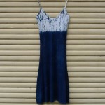 Long Dress Size S Organic Cotton Indigo Dyed Shibori 27