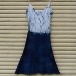 Long Dress Size M Organic Cotton Indigo Dyed Shibori 29