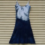 Long Dress Size M Organic Cotton Indigo Dyed Shibori 29