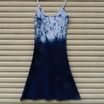 Long Dress Size M Organic Cotton Indigo Dyed Shibori 30