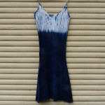 Long Dress Size M Organic Cotton Indigo Dyed Shibori 31