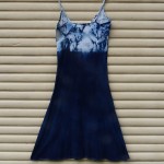 Long Dress Size M Organic Cotton Indigo Dyed Shibori 31