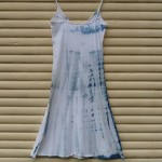 Long Dress Size M Organic Cotton Indigo Dyed Shibori 32