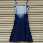 Long Dress Size L Organic Cotton Indigo Dyed Shibori 35