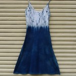 Long Dress Size L Organic Cotton Indigo Dyed Shibori 36