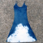 Long Dress Size S Organic Cotton Indigo Dyed Shibori 37