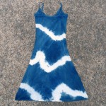 Long Dress Size S Organic Cotton Indigo Dyed Shibori 38