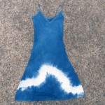 Long Dress Size S Organic Cotton Indigo Dyed Shibori 39