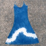 Long Dress Size S Organic Cotton Indigo Dyed Shibori 39