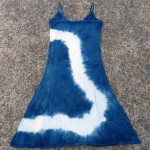 Long Dress Size M Organic Cotton Indigo Dyed Shibori 42